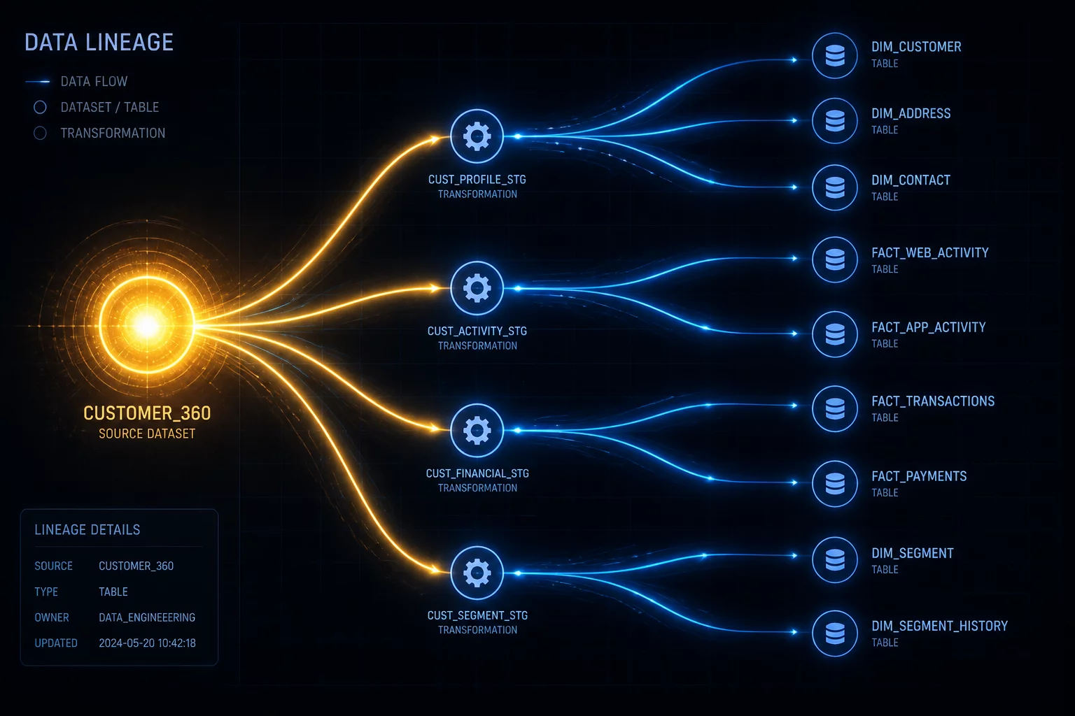 Data Lineage and Source Change Assessment